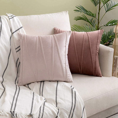 Velvet Decorative Cushion with Removable Soft Cover