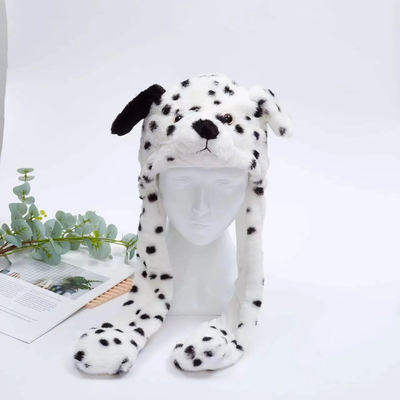 BunnyBounce Plush Hat with Moving Ears for Kids & Adults
