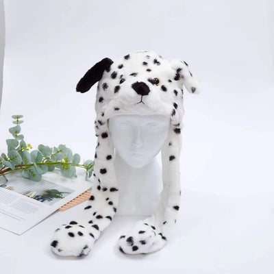 BunnyBounce Plush Hat with Moving Ears for Kids & Adults