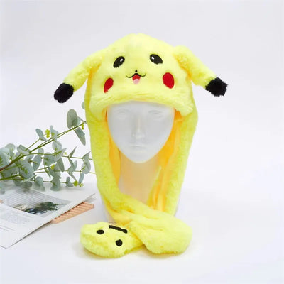 BunnyBounce Plush Hat with Moving Ears for Kids & Adults