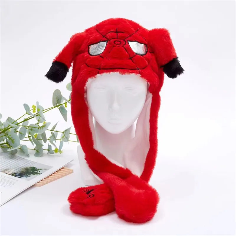BunnyBounce Plush Hat with Moving Ears for Kids & Adults