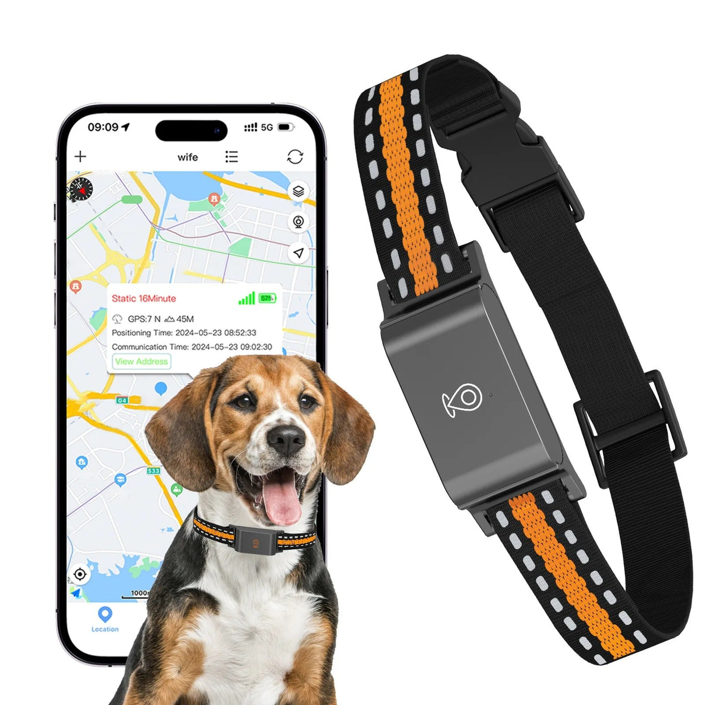 GPS Dog and Cat Collar – Unlimited Range Real-Time Tracker
