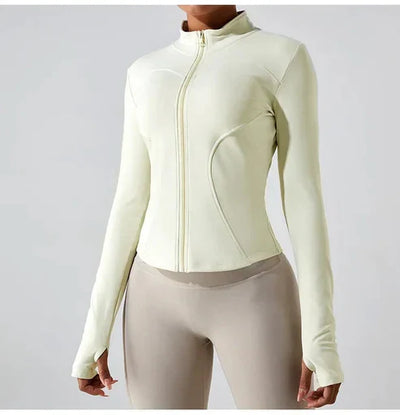 Women's Breathable Zip-Up Workout Jacket