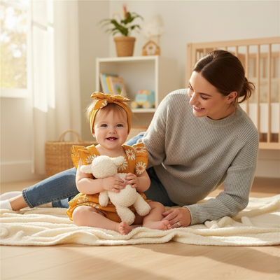 Baby Girl Ruffle Sleeveless Romper & Headband Summer Set