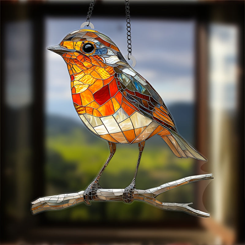 Acrylic Bird Sun Catcher Hanging Window Decor