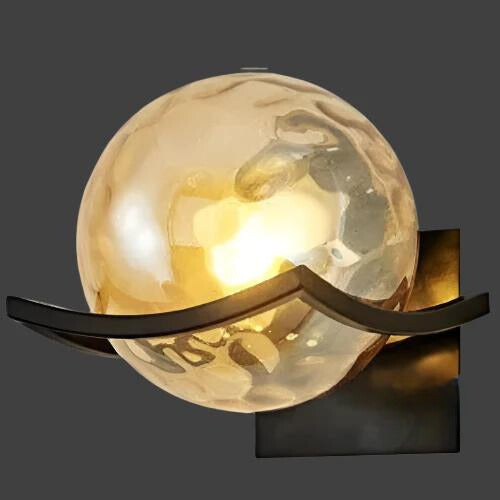 Modern LED Wall Lamp with Glass Panel