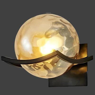Modern LED Wall Lamp with Glass Panel