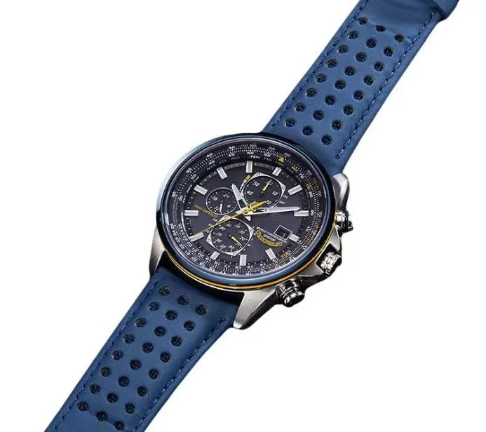 Men’s Stainless Steel Chronograph Watch with Calendar