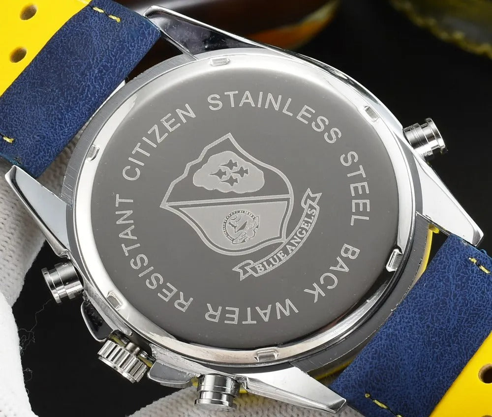 Men’s Stainless Steel Chronograph Watch with Calendar