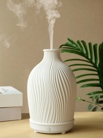 Boho Vase Essential Oil Humidifier – Polyresin Ultrasonic Diffuser