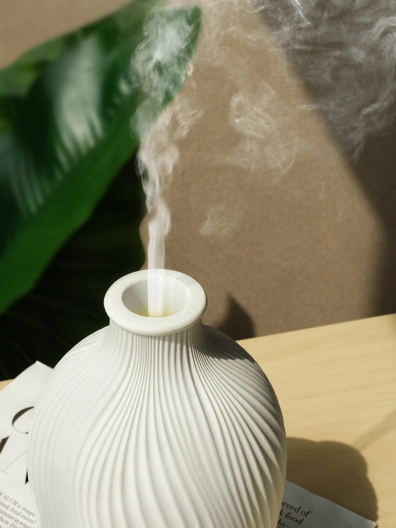 Boho Vase Essential Oil Humidifier – Polyresin Ultrasonic Diffuser