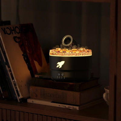 Lava Cannon Humidifier Aroma Diffuser with Mist Night Light
