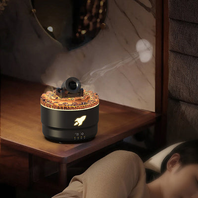 Lava Cannon Humidifier Aroma Diffuser with Mist Night Light