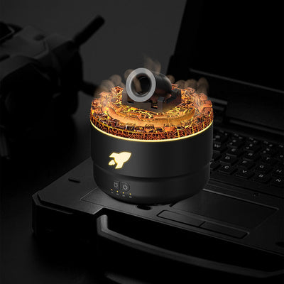 Lava Cannon Humidifier Aroma Diffuser with Mist Night Light
