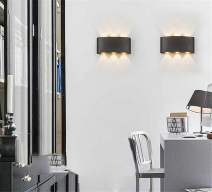 Modern waterproof LED wall lamp for indoor and outdoor use