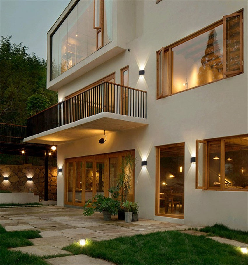 Modern waterproof LED wall lamp for indoor and outdoor use