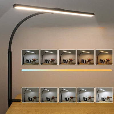 LED Clamp Desk Lamp with 25 Modes and Gooseneck
