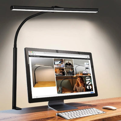 LED Clamp Desk Lamp with 25 Modes and Gooseneck