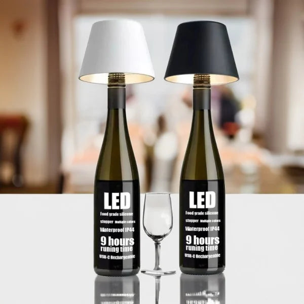 Rechargeable Wine Bottle Table Lamp Head