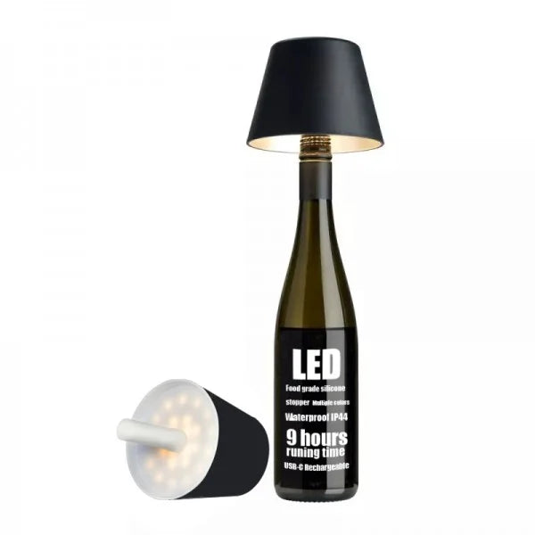 Rechargeable Wine Bottle Table Lamp Head
