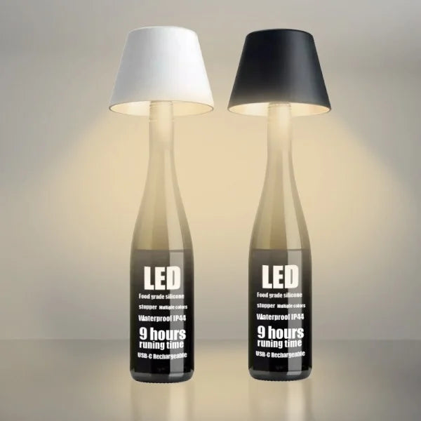 Rechargeable Wine Bottle Table Lamp Head
