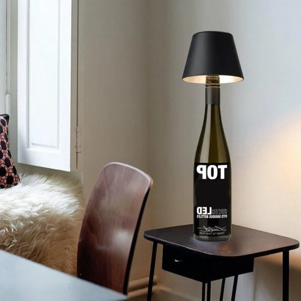 Rechargeable Wine Bottle Table Lamp Head