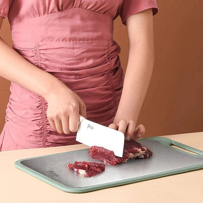 Double-Sided Stainless Steel Kitchen Cutting Board