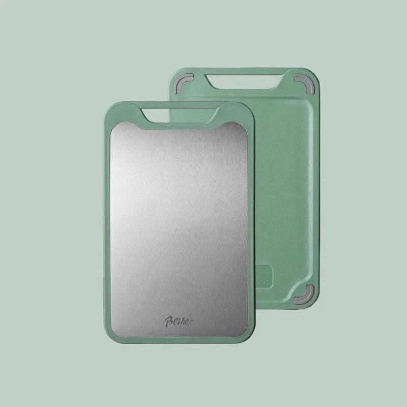 Double-Sided Stainless Steel Kitchen Cutting Board