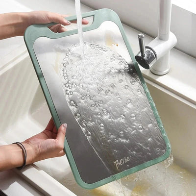 Double-Sided Stainless Steel Kitchen Cutting Board