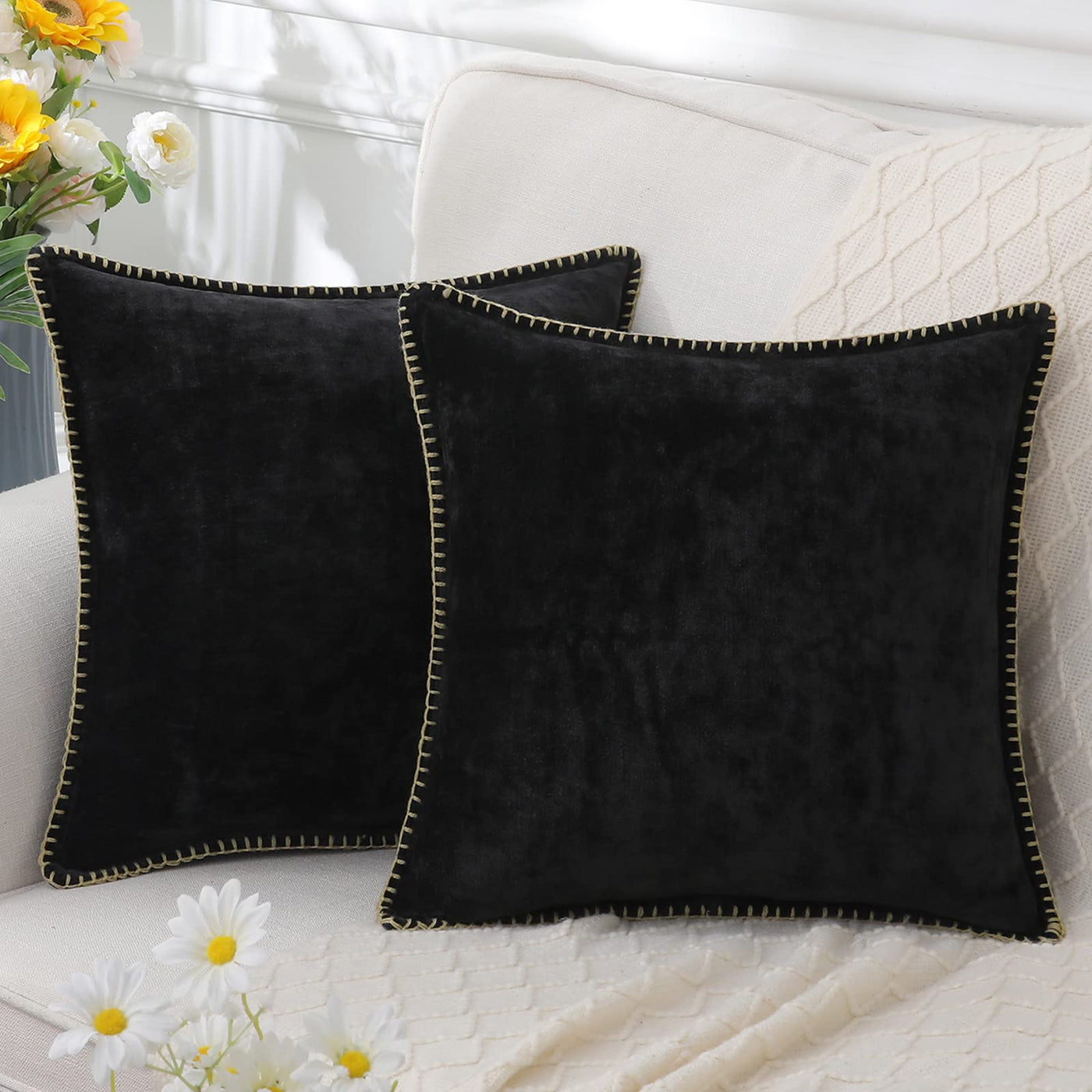 Decorative Chenille Cushion Cover Soft Washable