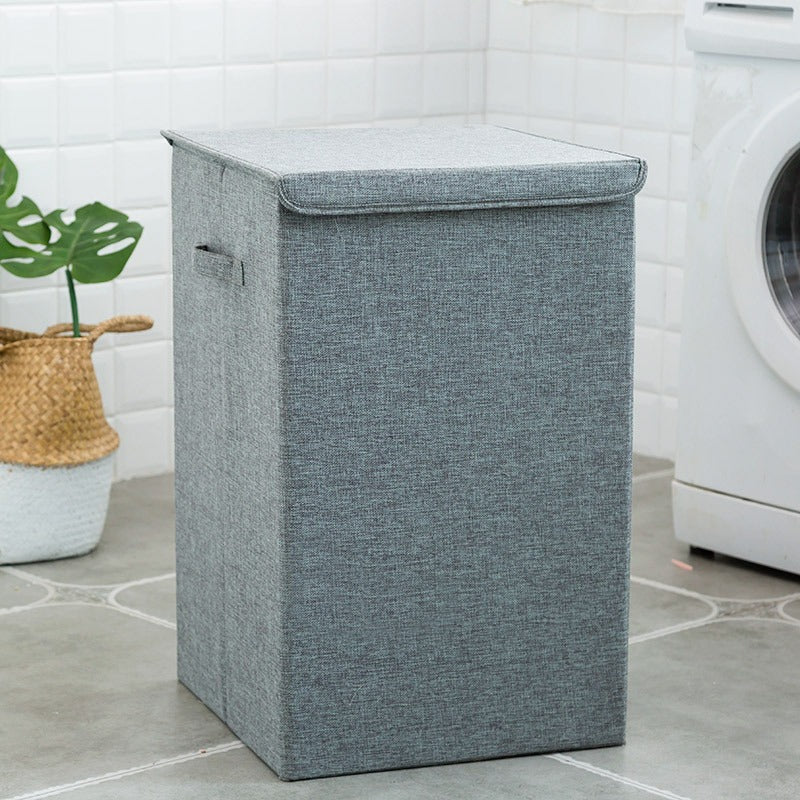 Foldable Laundry Hamper with Lid – Large Capacity