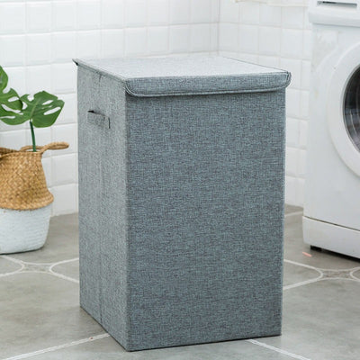 Foldable Laundry Hamper with Lid – Large Capacity