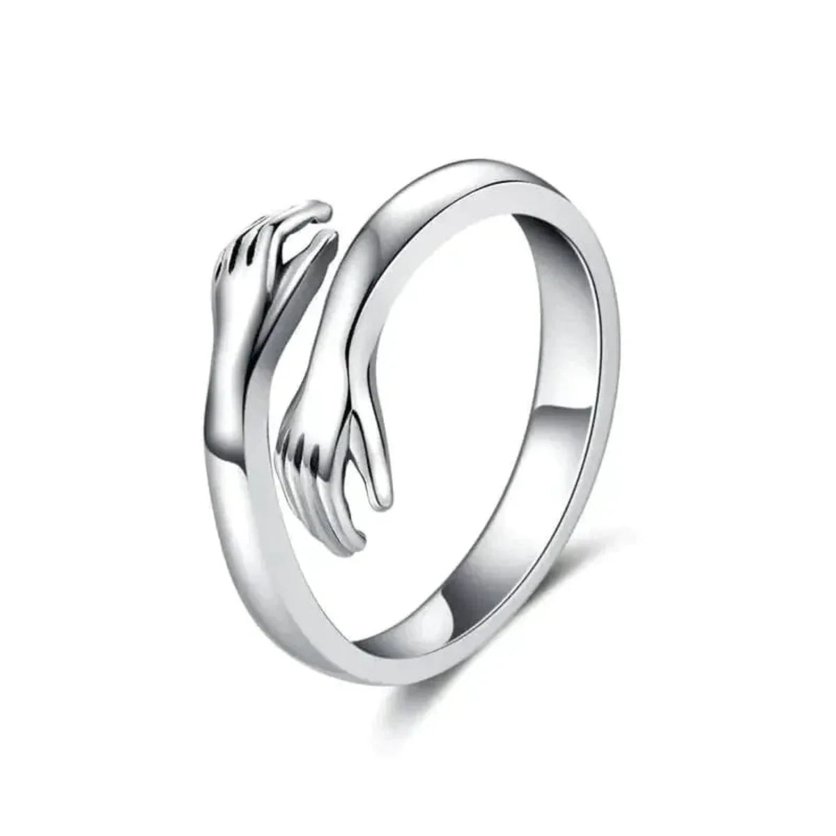 Adjustable Hug Ring in Gold or Silver Stainless Steel