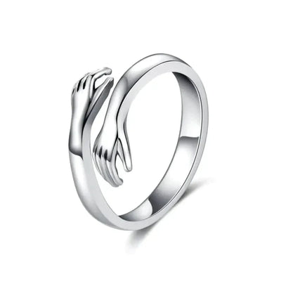 Adjustable Hug Ring in Gold or Silver Stainless Steel