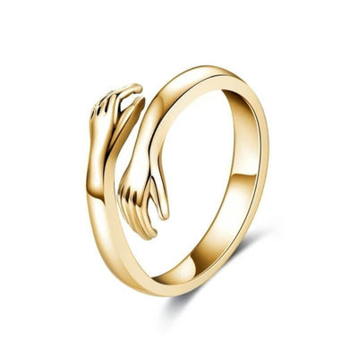 Adjustable Hug Ring in Gold or Silver Stainless Steel