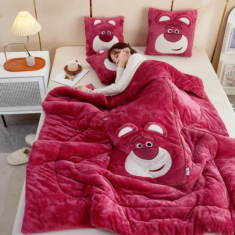 Convertible CozyNest Blanket Pillow Combo for Home Comfort