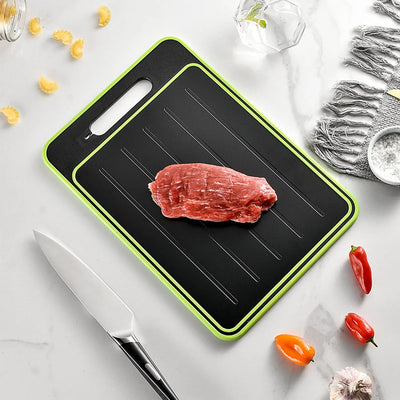 4-in-1 Cutting Board with Thawing Tray and Sharpener