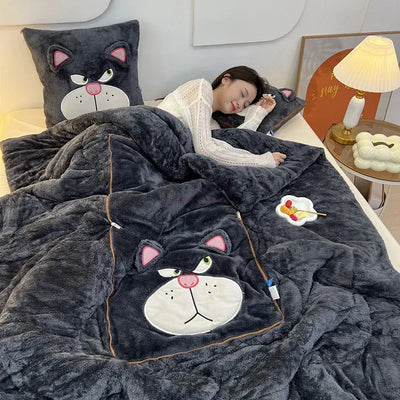 Convertible CozyNest Blanket Pillow Combo for Home Comfort
