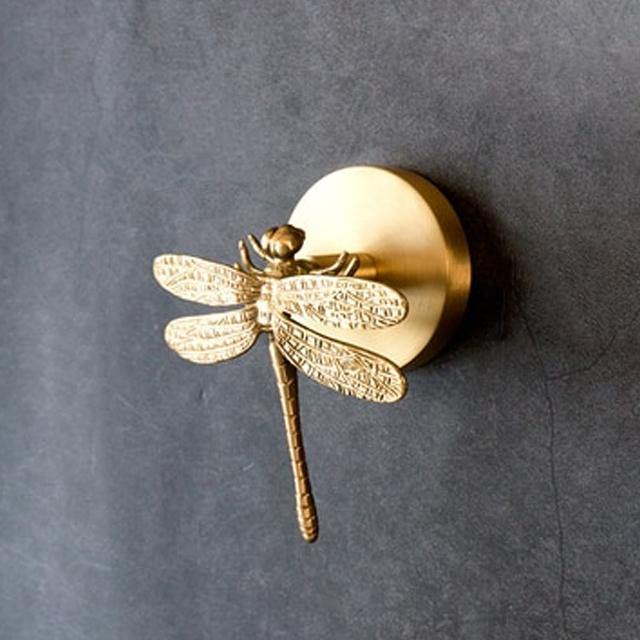 Brass Animal Wall Hook Rack Gold Accents