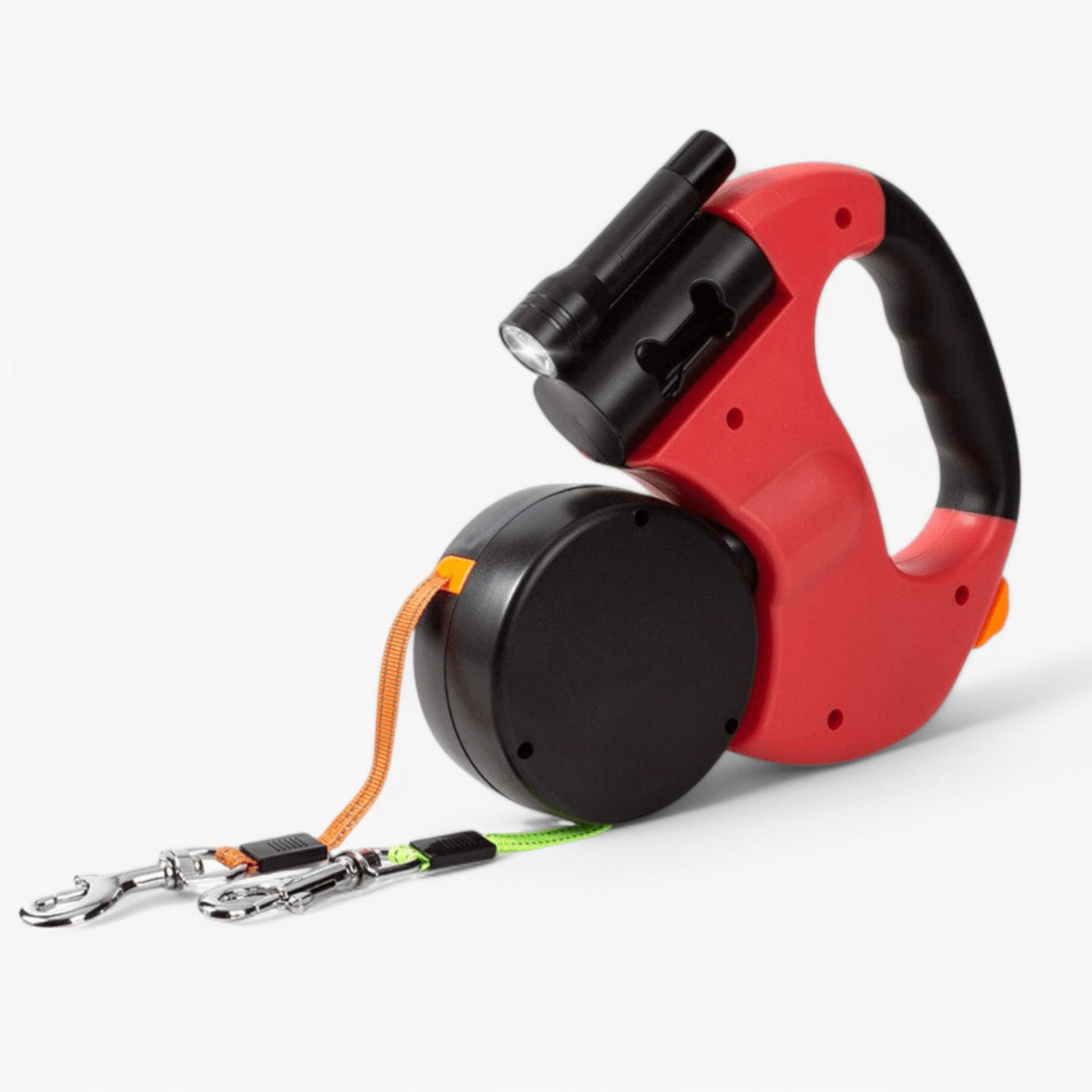 Double Dog Leash with 360° Rotating Retractable Leads