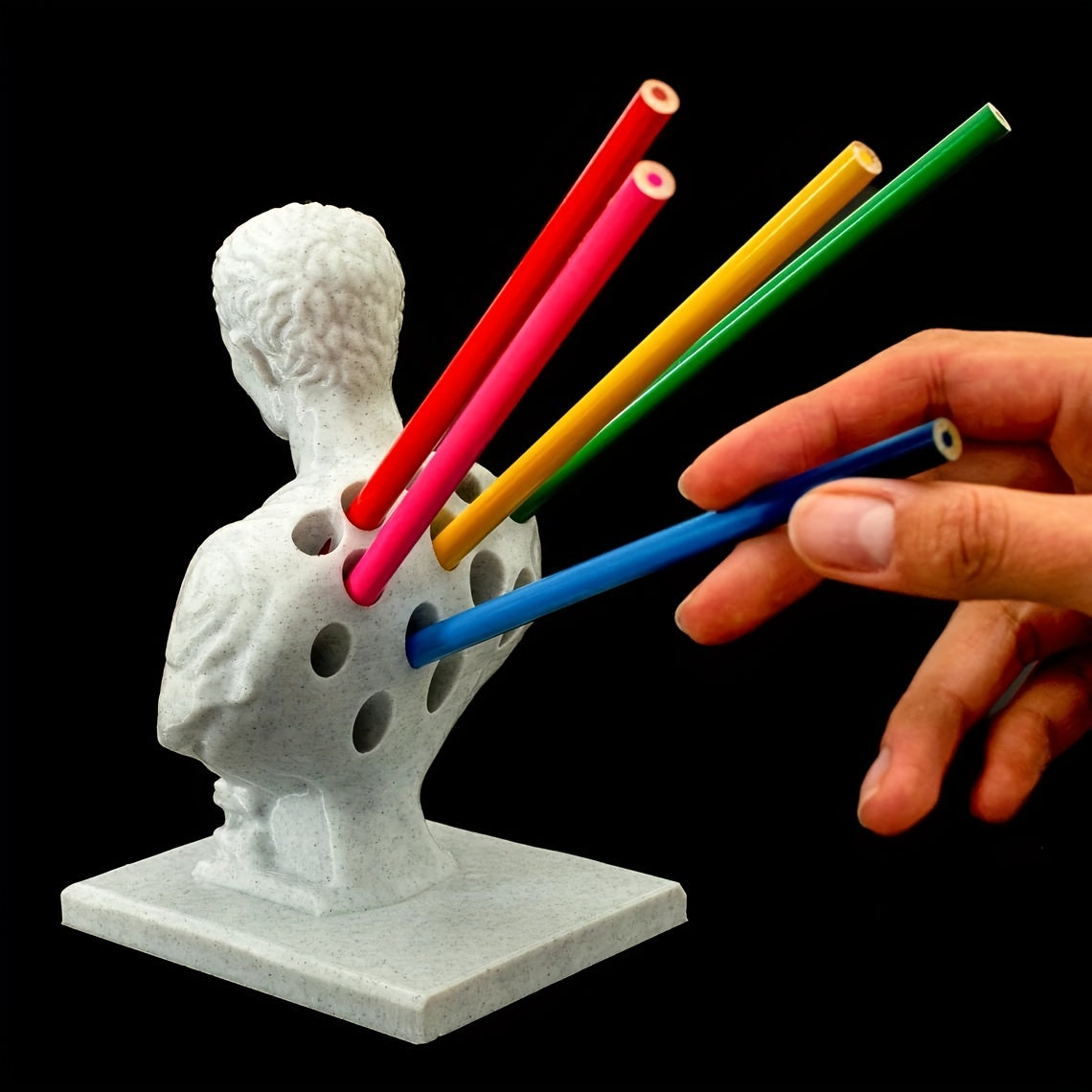 Julius Caesar Desk Pen Holder Vintage History Office Accessory