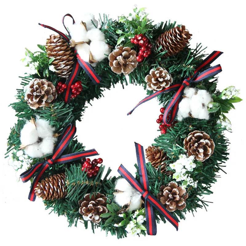 Handmade PVC Christmas Wreath for Holiday Decor