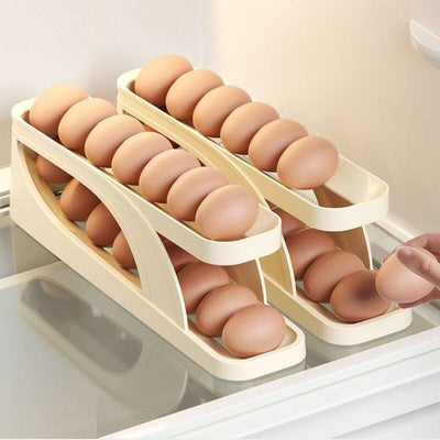 Automatic Rolling Egg Storage Rack for Fridge