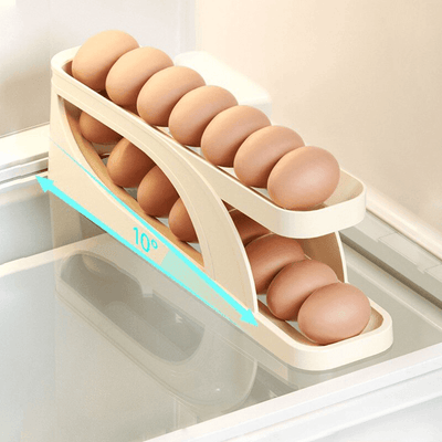 Automatic Rolling Egg Storage Rack for Fridge