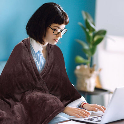 CozyHeat Electric Heated Flannel Blanket with Timer & 6 Heat Levels
