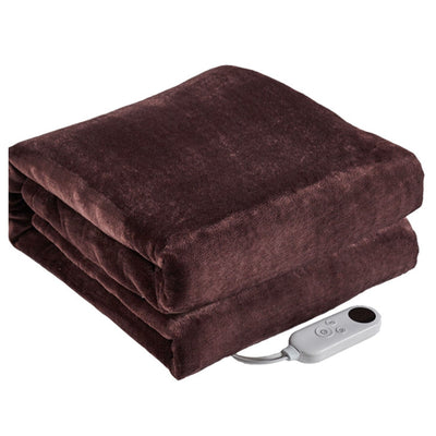 CozyHeat Electric Heated Flannel Blanket with Timer & 6 Heat Levels