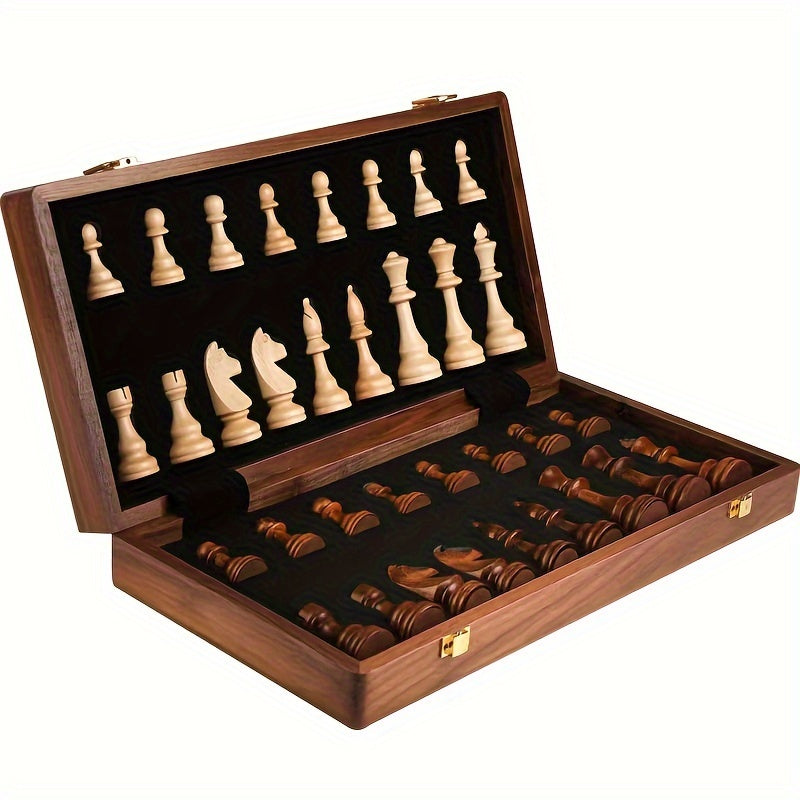 Handcrafted Wooden Chess Set with Extra Pieces