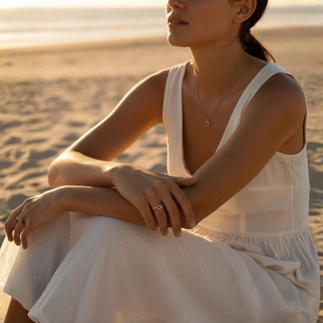 Adjustable Gold Plated Open Spiral Ring for Women