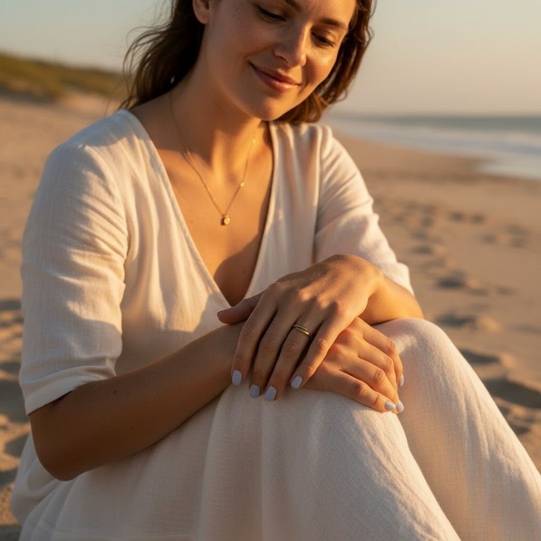 Adjustable Gold Plated Open Spiral Ring for Women