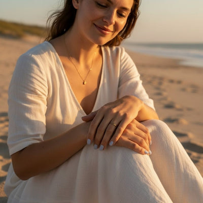 Adjustable Gold Plated Open Spiral Ring for Women